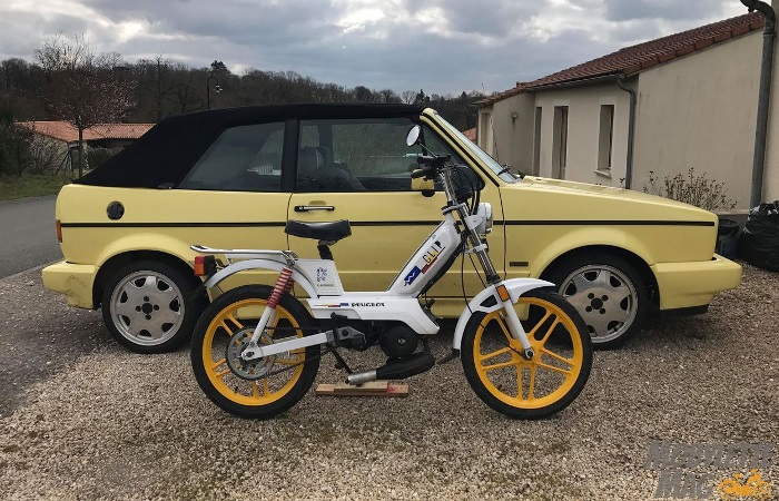 Peugeot 103 Clip blanc / jaune - Actualités de la mobylette par